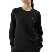 Bluzy sportowe damskie - Bluza 4F WSS24TSWSF095420S - czarna - miniaturka - grafika 1