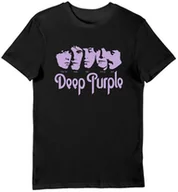 Koszulki męskie - Koszulka męska zespół Deep Purple skład czarna 2XL - miniaturka - grafika 1