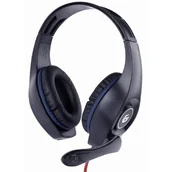 Słuchawki - Gembird GHS-05-B Czarno-Niebieski - miniaturka - grafika 1