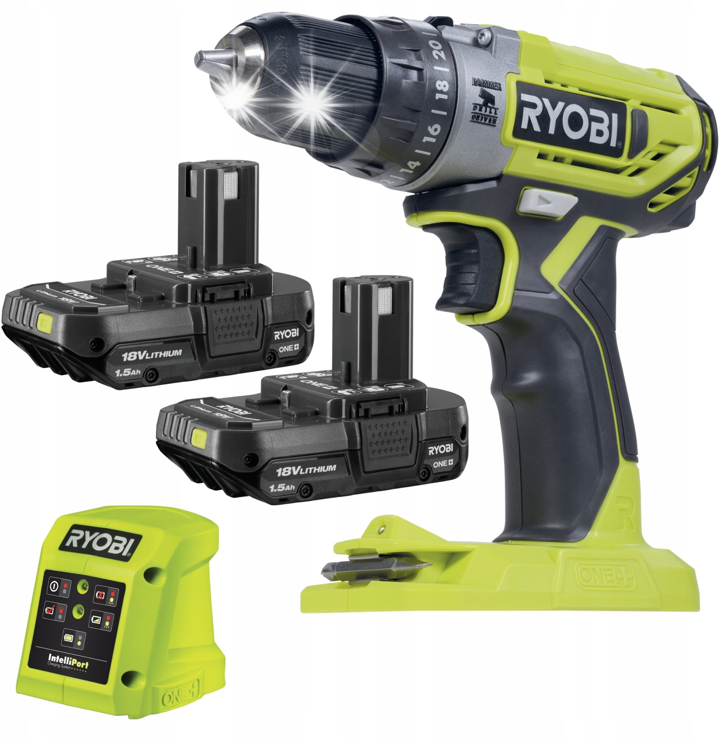 RYOBI Wiertarko-wkrętarka Akumulatorowa Udarowa 18V