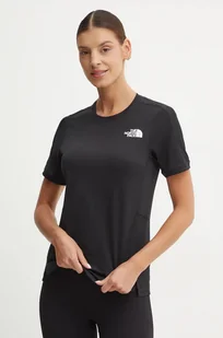 The North Face t-shirt sportowy Sunriser kolor czarny NF0A84LFJK31 - Koszulki sportowe damskie - miniaturka - grafika 1