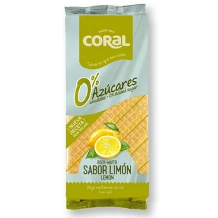 Wafle z Kremem Cytrynowym bez Dodatku Cukru Coral, 150 g - Słodkie kremy i masła - miniaturka - grafika 1