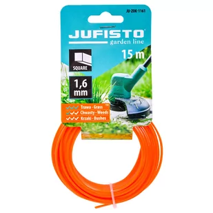 Żyłka Tnąca Do Kos I Podkaszarek 1,6 Mm 15 Mb Jufisto Ju-Zok-1161 Kwadrat - Akcesoria do kos i kosiarek - miniaturka - grafika 1