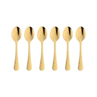 Zestawy sztućców - Komplet Łyżeczek Do Herbaty Złotych 6 Sztuk Antique Gold Villa Italia - miniaturka - grafika 1