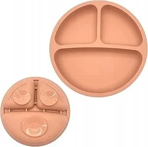 Talerz Silikonowy dla Niemowląt Dziecięcy Antypoślizgowy 20cm Różowy - Miseczki i talerzyki dla dzieci Talerz Silikonowy dla Niemowląt Dziecięcy Antypoślizgowy 20cm Różowy - Miseczki i talerzyki dla dzieci - miniaturka - grafika 1