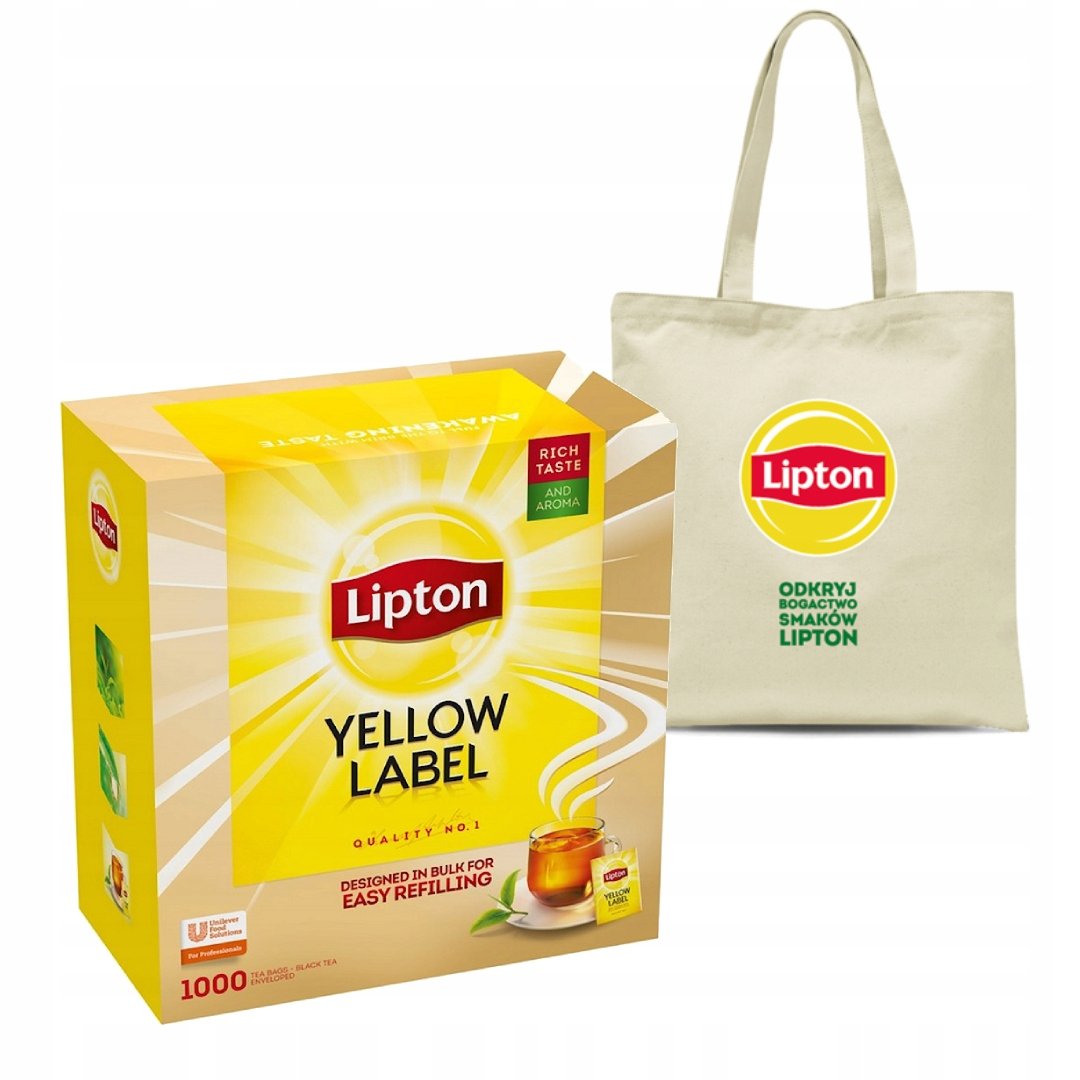 Lipton Herbata czarna ekspresowa Yellow Label 1000 kopert 1,8kg