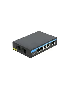 DeLOCK Giga Ethernet Switch 4P PoE + 1RJ45 - 87764 - Części i akcesoria do laptopów - miniaturka - grafika 1