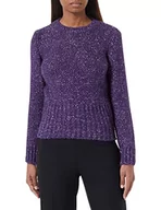 Swetry damskie - Sisley Damski sweter L/S 1057M1024, fioletowy (Nocturnal Purple 9M8), M - miniaturka - grafika 1