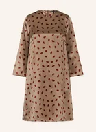 Sukienki - Luisa Cerano Sukienka Satynowa Z Rękawami 3/4 beige - miniaturka - grafika 1