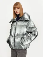 Kurtki damskie - Colmar Kurtka puchowa 2283 9YM Srebrny Oversize - miniaturka - grafika 1
