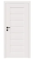 Drzwi wewnętrzne - Dre Drzwi Wewnętrzne Pełne Premium 4 Okleina Biała Mat - miniaturka - grafika 1