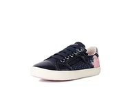 Buty dla dziewczynek - Geox Dziewczęce sneakersy J Gisli Girl, Navy Pink, 33 EU - miniaturka - grafika 1