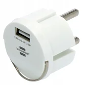 Ładowarki do telefonów - Adapter Ładowarka sieciowa USB uniwersalna zasilacz USB 2,4A do gniazdka - miniaturka - grafika 1