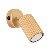 Lampy ścienne - Lampa ścienna KARBON GU10 - złoty z włącznikiem, podstawa okrągła - miniaturka - grafika 1