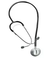 Urządzenia medyczne - Riester anestophon-czarny Stetoskop z płaską aluminiową głowicą - miniaturka - grafika 1