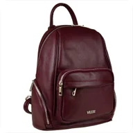 Torebki damskie - VEZZE Plecak skórzany bordowy rozmiar L - miniaturka - grafika 1