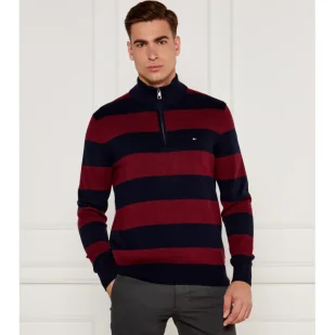 Tommy Hilfiger Sweter Regular Fit z dodatkiem kaszmiru - Swetry męskie - miniaturka - grafika 1