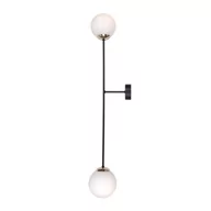 Lampy ścienne - Kaja Oświetlenie Wysoki kinkiet czarno-biało-złoty na dwie żarówki K-4917 ISLA K-4917 - miniaturka - grafika 1