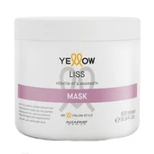 Maski do włosów - ALFAPARF YELLOW LISS THERAPY Maska prostowane 500ml - miniaturka - grafika 1