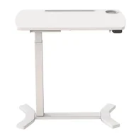 Inne akcesoria audio-wideo - Biurko mobilne pod laptop ELEKTRYCZNA regulacja Spacetronik Buddy Stolik Przyłóżkowy Biały - miniaturka - grafika 1