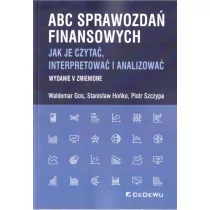 CeDeWu ABC sprawozdań finansowych Waldemar Gos, Stanisław Hońko
