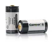 Akumulatory ogólnego zastosowania - KP ICR16340-100PCM 1000mAh Li-ION m-USB - miniaturka - grafika 1