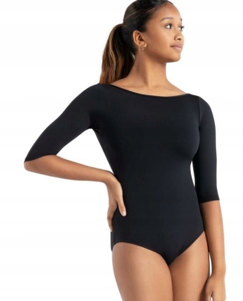 Capezio Body Damskie Dopasowane Czarne Gładkie L Jhc