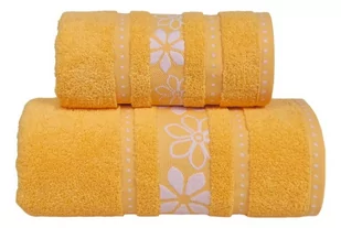 Greno MARGARITA RĘCZNIK 30x50 ŻÓŁTY 450 114264 - Ręczniki - miniaturka - grafika 1