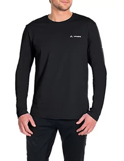 Koszulki męskie - Vaude VAUDE męski T-shirt Brand Long Sleeve, czarny, XL 064540105500 - grafika 1