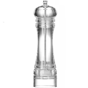 Młynek do mielenia soli akrylowy przezroczysty śr. 60 x 215 mm - Hendi 469675 - Akcesoria gastronomiczne - miniaturka - grafika 1