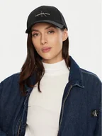 Czapki damskie - Calvin Klein Czapka z daszkiem Mono Logo Embro K60K612317 Czarny - miniaturka - grafika 1