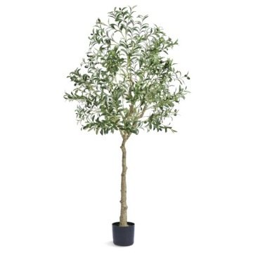 Sztuczne drzewo oliwne 1.8m wysoka sztuczna roślina Pe Anti-Tip Indoor Outdoor Decor