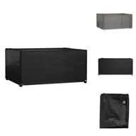 Pokrowce na meble ogrodowe - vidaXL Pokrowiec na meble ogrodowe 8 oczek 160x120x75 cm prostokątny - Pokrowce ochronne na meble ogrodowe - miniaturka - grafika 1