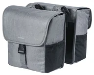 Sakwy rowerowe - Basil Sakwa miejska podwójna GO DOUBLE BAG 32L, mocowanie na paski, szary (NEW) A-BAS-17764 - miniaturka - grafika 1