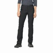 Spodnie sportowe damskie - Damskie spodnie softshellowe Jack Wolfskin GEIGELSTEIN PANTS W black - 34 - miniaturka - grafika 1