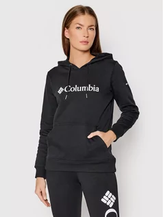 Bluzy sportowe damskie - Columbia Bluza Logo 1895751 Czarny Regular Fit - grafika 1