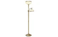 Lampy stojące - Mosiężna lampa podłogowa do salonu YR-P2E - miniaturka - grafika 1