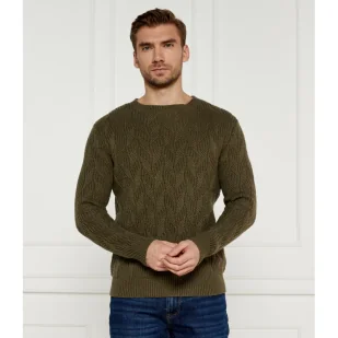 GUESS Sweter EVANDER Regular Fit z dodatkiem wełny - Swetry męskie - miniaturka - grafika 1