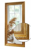 Lustra - Lustro w bogato zdobionej złotej ramie 140x50 odporne na wilgoć U14 - miniaturka - grafika 1