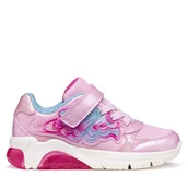 Buty dla dziewczynek - Sneakersy Geox J Fadinlight Girl J65M4A 0NFKC C8207 S Różowy - miniaturka - grafika 1