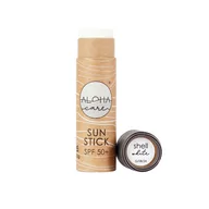 Kremy do twarzy - Aloha Sun Stick SPF 50+ - Kolorowy Sztyft Przeciwsłoneczny do Twarzy White - miniaturka - grafika 1