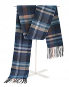 Apaszki i szaliki męskie - SZAL Szalik MĘSKI Zimowy Ciepły NIEBIESKO - BEŻOWY w Kratkę Pako Jeans - miniaturka - grafika 1