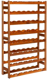Brązowy regał drewniany na wino H5-G37 - Regały Brązowy regał drewniany na wino H5-G37 - Regały - miniaturka - grafika 1