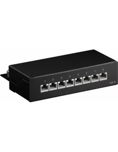 Pro CAT 6 Mini/Desktop Patch Panel 8 Port 4040849961052 - Kable komputerowe i do monitorów - miniaturka - grafika 1