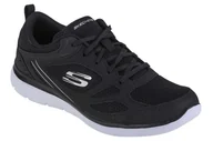 Moda i Uroda OUTLET - Skechers Summits Suited 12982-BKW, Damskie, buty sneakers, Czarne - miniaturka - grafika 1