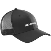 Czapki męskie - Bejsbolówka Salomon Logo Trucker Cap Rozmiar: L-XL / Kolor: czarny - miniaturka - grafika 1