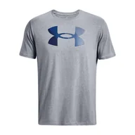 Koszulki sportowe męskie - Koszulka fitness męska Under Armour Big Logo Fill steel - miniaturka - grafika 1