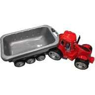 Samochody i pojazdy dla dzieci - CZAKO Traktor XXL z przyczepą CZAKO - miniaturka - grafika 1