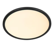 Lampy sufitowe - Castor 07120/22/30 lampa sufitowa LED 20W CCT z podświetleniem RGB wykończenie czarne sterowanie pilotem - miniaturka - grafika 1