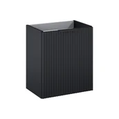 Szafki łazienkowe - Szafka łazienkowa wisząca Nabel 43.8x.8x50 cm czarna Roca - miniaturka - grafika 1